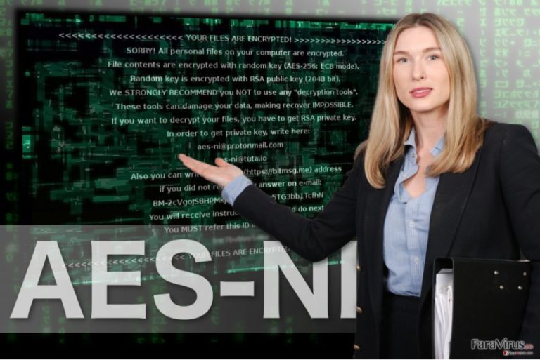 Imaginea ransomware-ului AES-NI