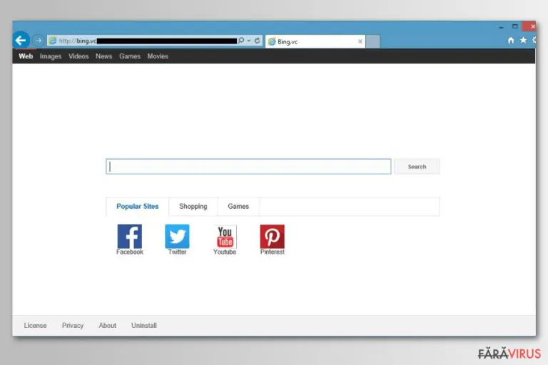 Bing.vc redirect virus