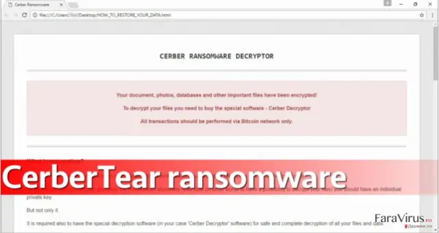 CerberTear ransomware