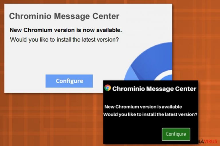 Virusul Chrominio Message Center
