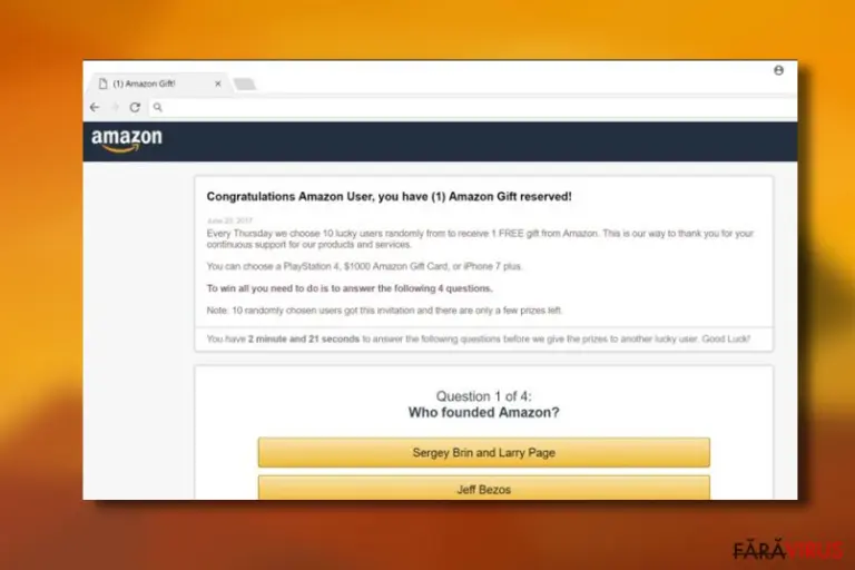 “Congratulations Amazon User