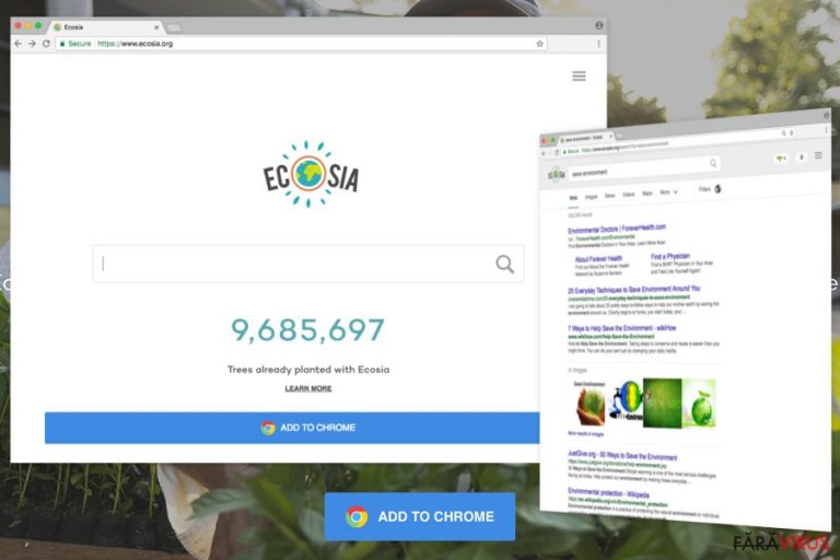 Exemplu de Ecosia.org