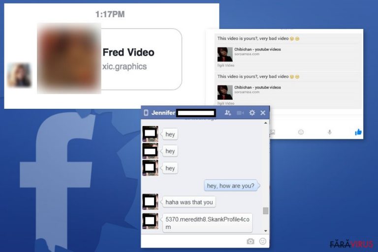 Exemple ale virusului Facebook Message