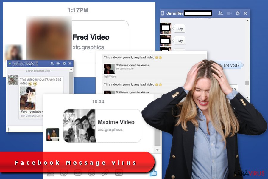 Exemple ale virusului Facebook Messenger
