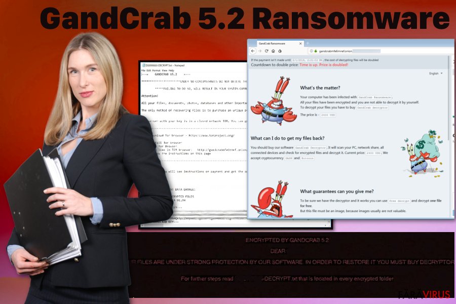 Virusul de tip ransomware GandCrab 5.2