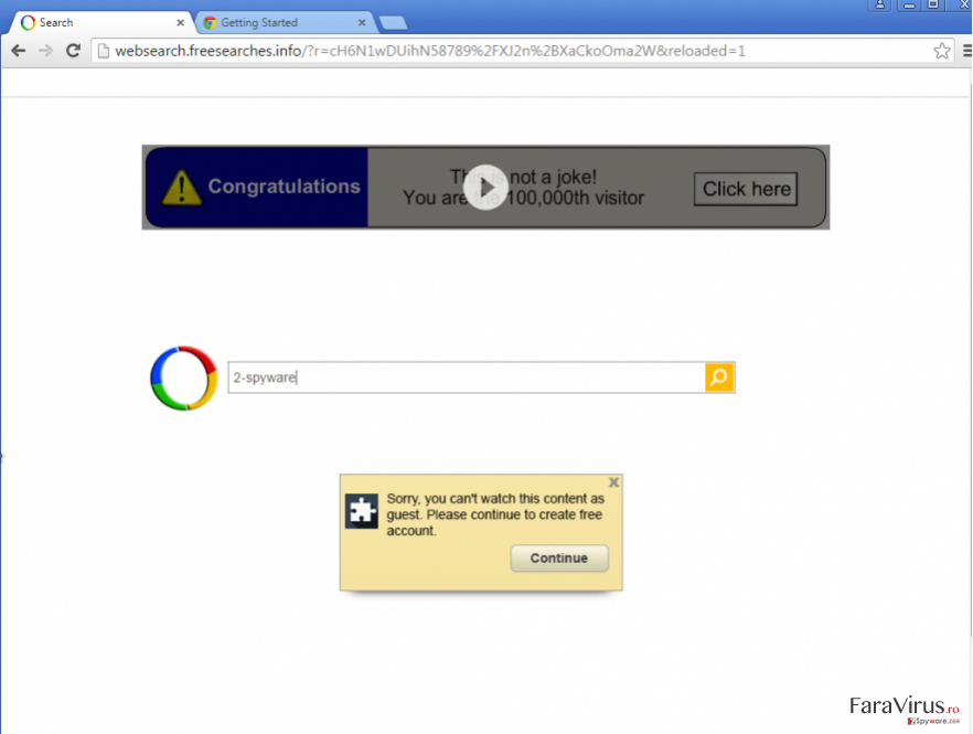 An Example of Google Redirect virus
