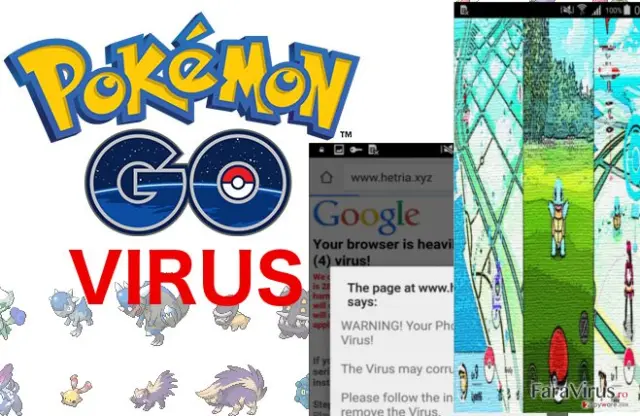 An illustration of Pokemon Go virus