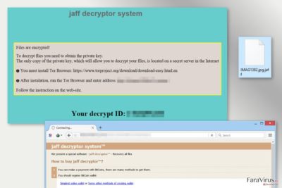 Imaginea ransomware-ului Jaff