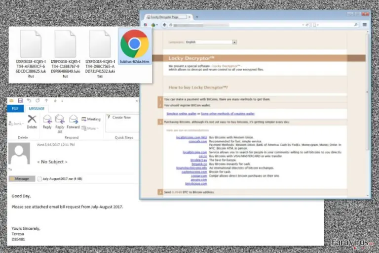 The picture of Lukitus ransomware virus