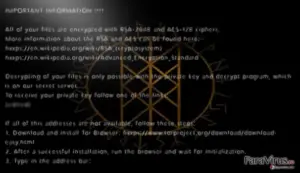 Odin virus easily encrypts files