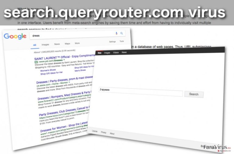 Imaginea browser hijackerului Search.queryrouter.com