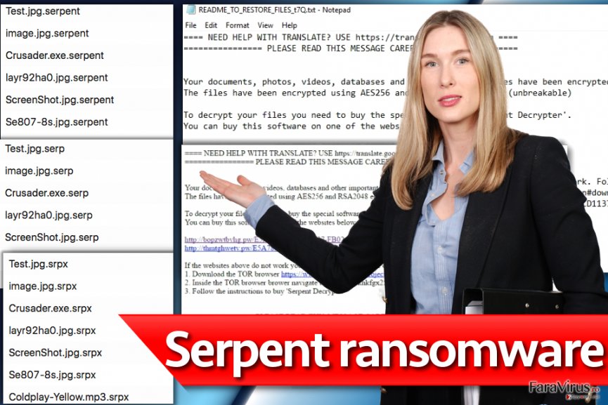 Serpent ransomware virus