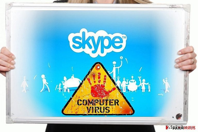 Imaginea virusului Skype