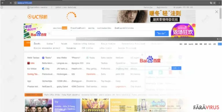 Frustrating Uc123.com hijacker