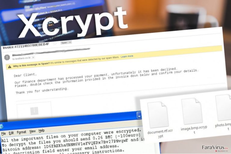 Virusul Xcrypt lasă nota de recompensă pentru victime