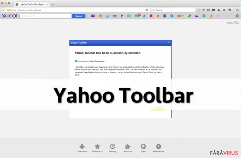 Yahoo Toolbar on Firefox