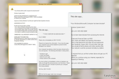Virusul Your Windows (Microsoft) Computer has been blocked